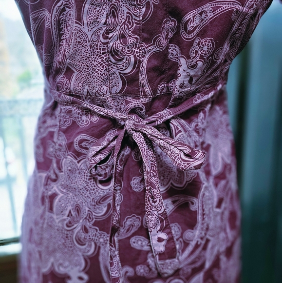 Esprit cotton paisley printed sun dress, size 6. - Picture 6 of 11